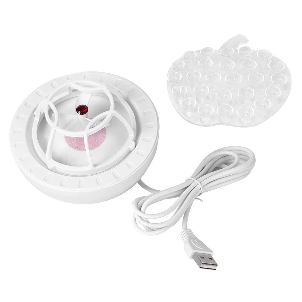 Mini Lavastoviglie USB Ultrasuoni Turbo Automatica Domestica Elettrica per la Casa Viaggi Viaggio D'affari (Rosso)