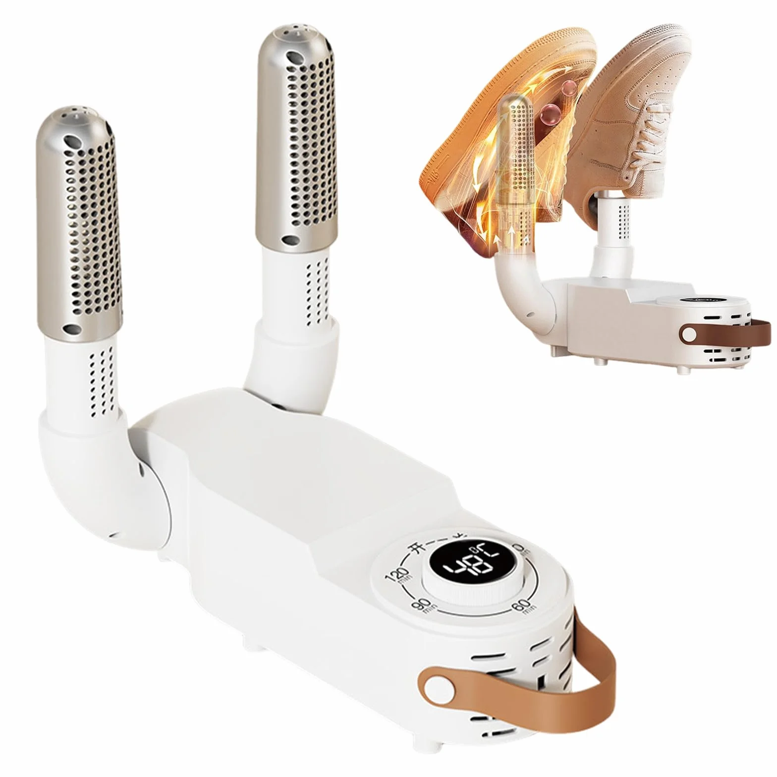 Cerioll Asciuga Scarpe Elettrico, Asciuga Scarpe, Asciuga Stivali con Timer Intelligente, Design Pieghevole e Asciuga Scarpe Elettrico ad Asciugatura Rapida, Elimina Efficacemente Gli Odori