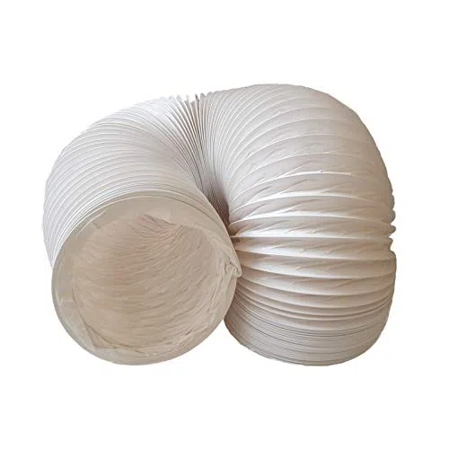 Daniplus | Tubo di scarico aria, flessibile, in PVC, diametro 150 mm, lunghezza 5 m, perfetto per impianti di climatizzazione, asciugatrici e cappe aspiranti