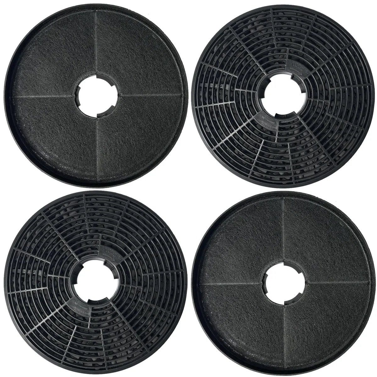 4 Confezione CBCF002 Filtri a Carbone Attivo Compatibili con CIARRA CBCS6201, CBCB6201, CBCB6736C, CBCS6906D, CBCB6906D, CBCS9201, CBCB9201 Cupola