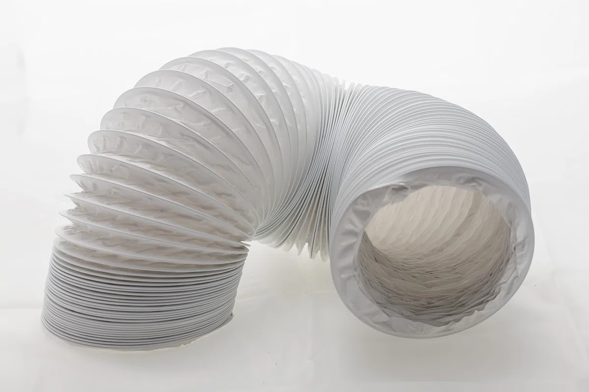 Tubo dell’aria di scarico, flessibile, in PVC, diametro 125-127 mm, 6 m, adatto ad esempio per impianti di climatizzazione, asciugatrici, cappe aspiranti