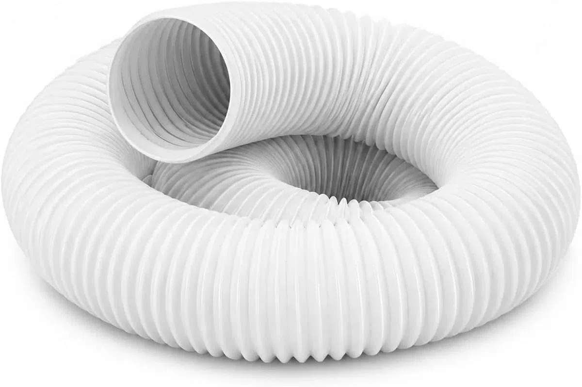 Tubo di scarico, 130 mm, 1,5 m, tubo di scarico, climatizzatore, tubo di ventilazione, tubo di ventilazione, insonorizzato, aria di scarico per condizionatori, asciugatrice, cappa per asciugatrice