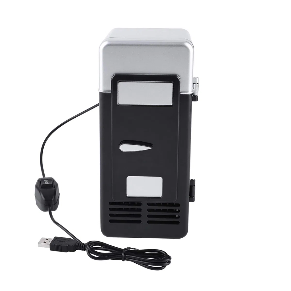Mini USB Frigo - LED Mini USB Frigorifero USB Frigorifero Bevande Lattine per bevande Frigorifero e riscaldatore(Nero)