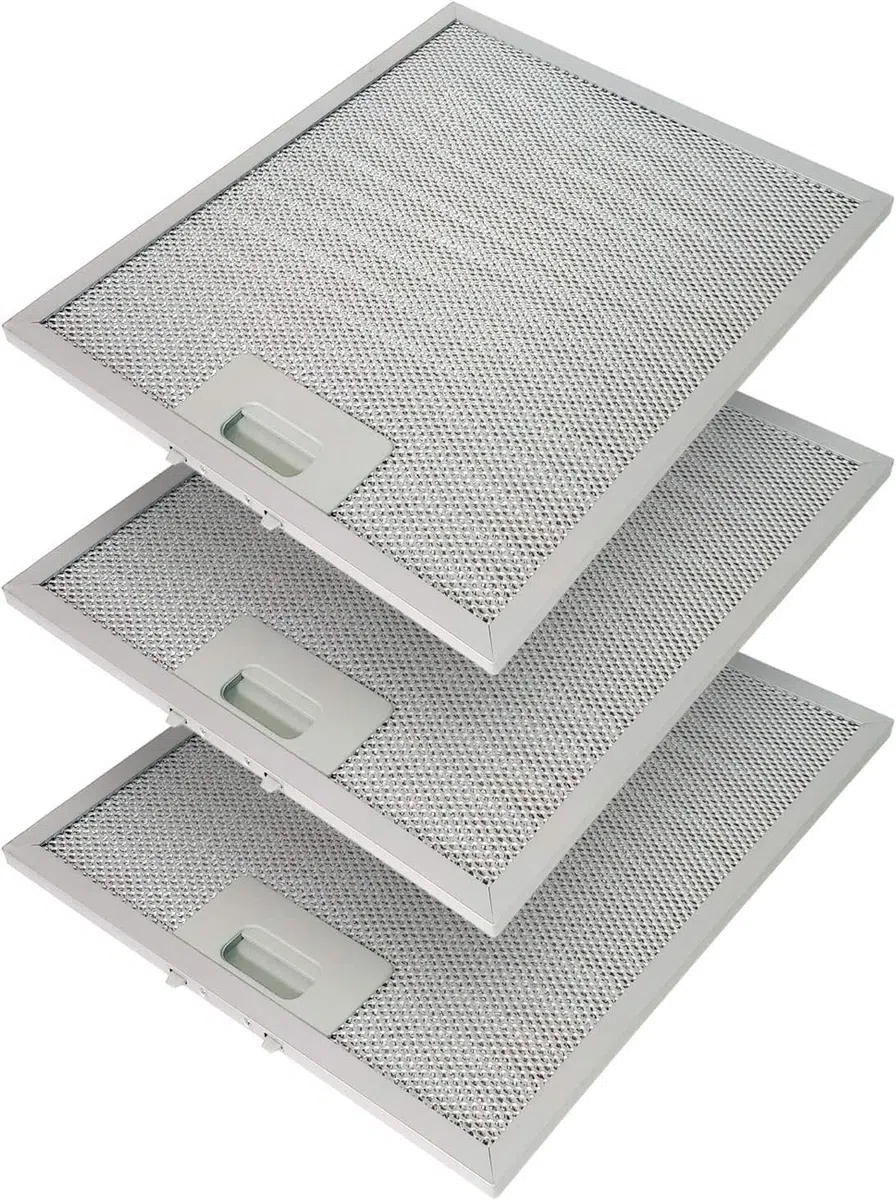 Recamania Kit da 3 pezzi. Filtri in alluminio per cappe aspiranti 267x305x9 mm, compatibili con il modello "Elica"