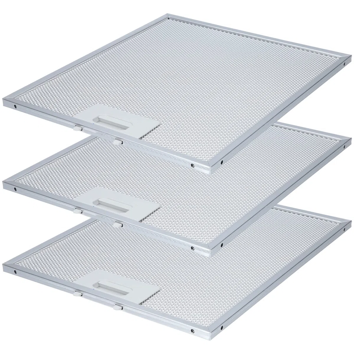 Kenekos - 3x filtro antigrasso in metallo per cofano cucina 305 x 267 mm. Compatibile con AEG, Whirlpool e altri. Come il pezzo di ricambio n. 405525042-9. Filtro antigrasso in alluminio di ricambio